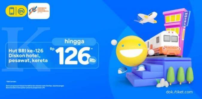 Promo HUT BRI ke-126! Diskon Hotel, Pesawat, Kereta di Tiket.com hingga Rp 126.000
