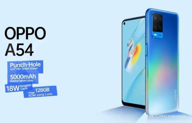 Cek Daftar Harga HP OPPO A54 Semua Varian di Bulan Maret 2022