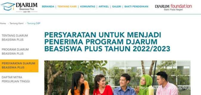 Pendaftaran Beasiswa Djarum Plus 2022 Sudah Dibuka, Ini Syarat Daftarnya