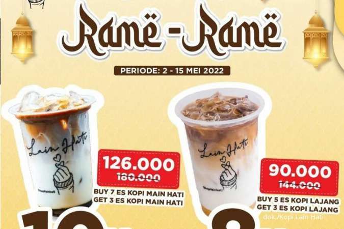 Promo Kopi Lain Hati 2-15 Mei 2022, Lebih Hemat Ngopi Rame-rame Hingga 10 Gelas