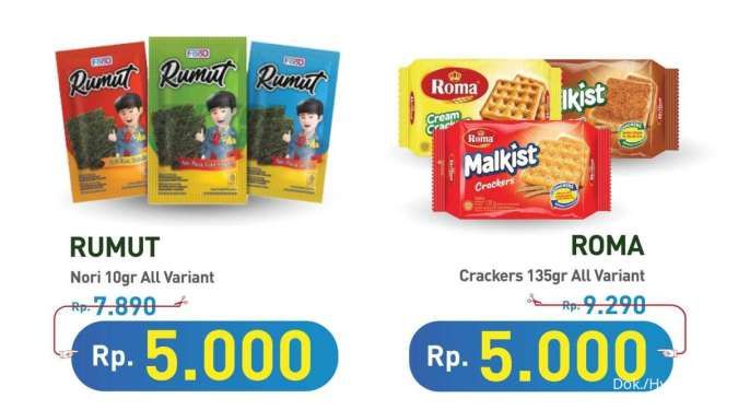 Promo Camilan Serba Rp 5.000 di Hypermart, Berlaku sampai 31 Oktober 2024