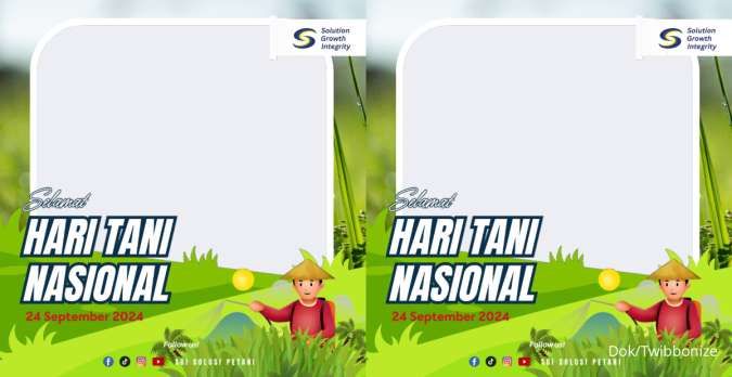 25 Twibbon Hari Tani Nasional 2024 yang Diperingati Setiap 24 September