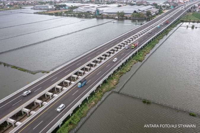 Hutama Karya Kebut pembangunan Jembatan Kaligawe Jalan Tol Semarang - Demak Seksi 1A