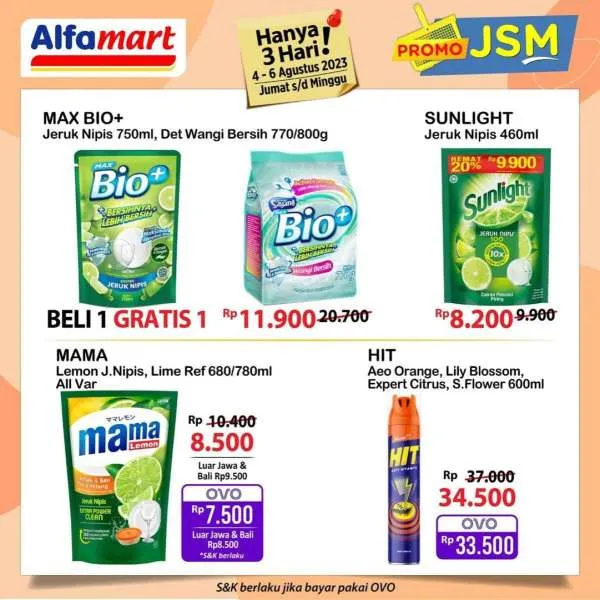 Promo JSM Alfamart Periode 4-6 Agustus 2023