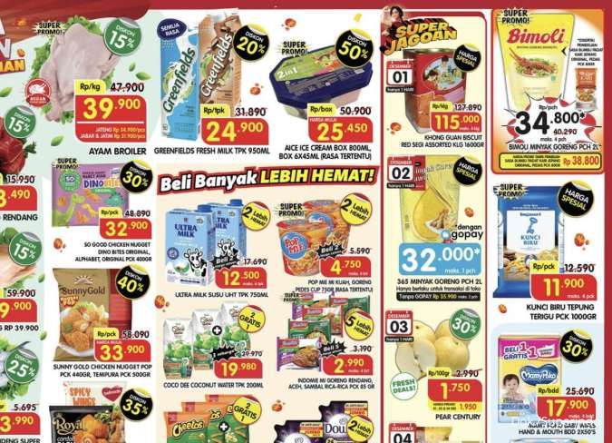 Promo Superindo Hari Ini 1-4 Desember 2025, Beli 2 Gratis 1 So Soft Detergent Cair