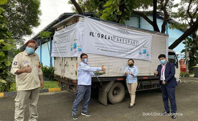 Pabrik L’Oreal Indonesia salurkan bantuan untuk masyarakat Bekasi terdampak covid-19