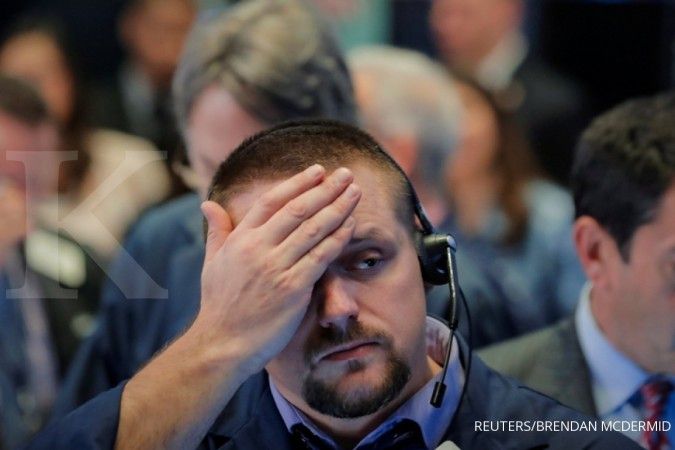 Bursa Wall Street jatuh terbebani kasus jurnalis Khashoggi dan efek perang dagang