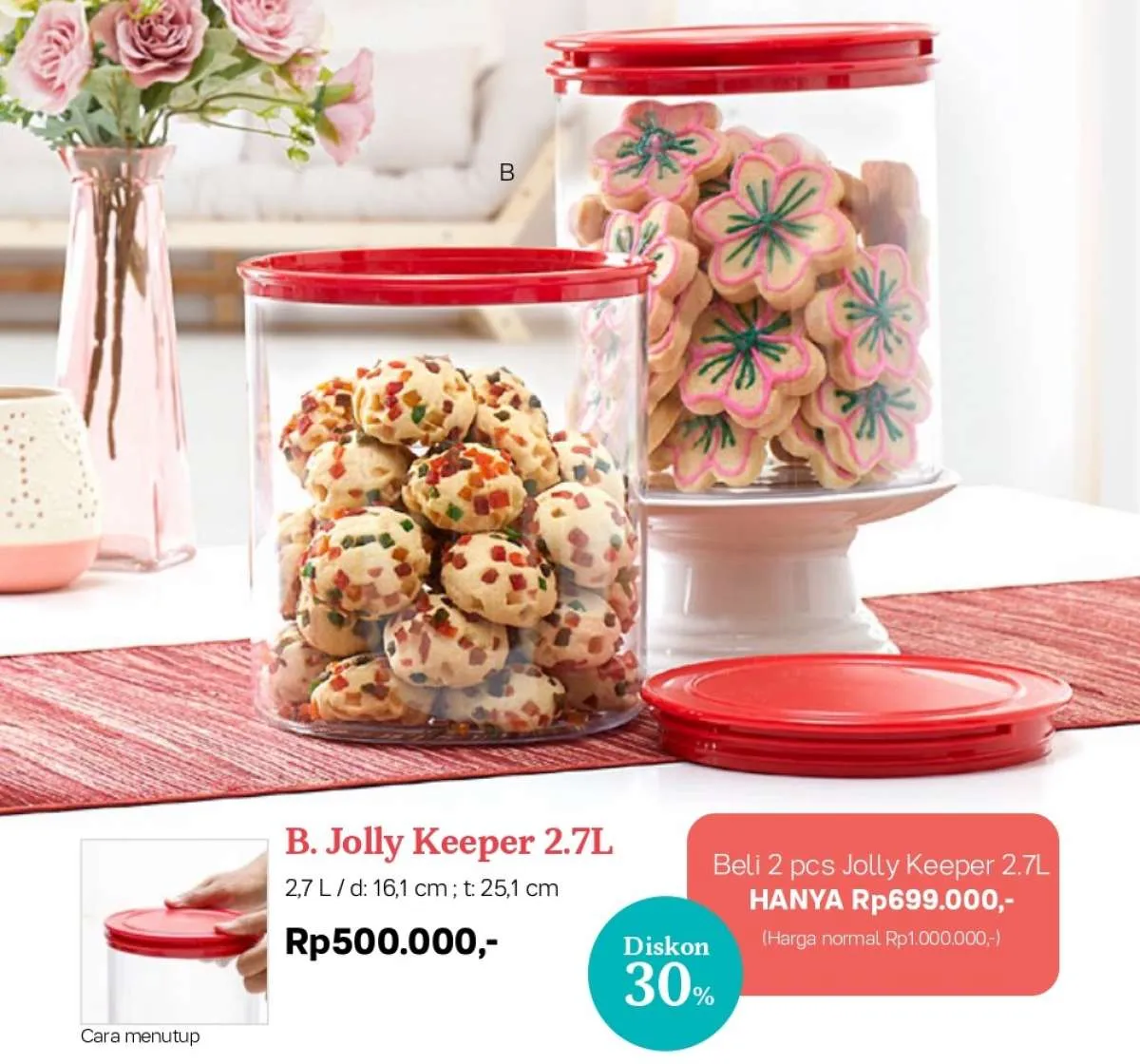Brosur promo Tupperware Januari 2021 harga murah tempat snack dan bekal ke kantor