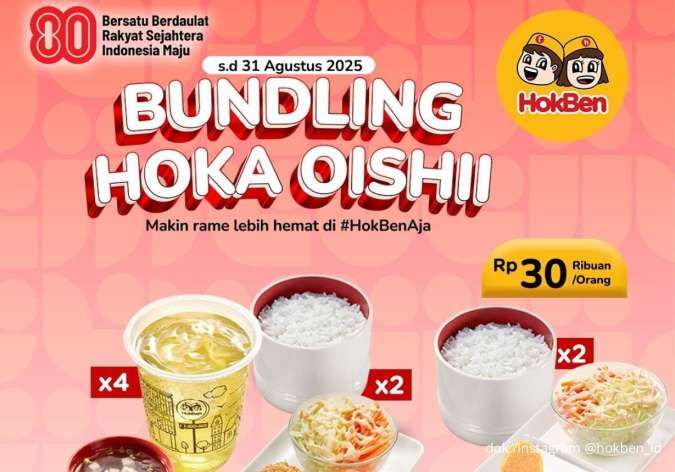 Promo Bundling Hoka Oishii Agustus 2025, Rame-Rame Lebih Irit Mulai Rp 30.000-an