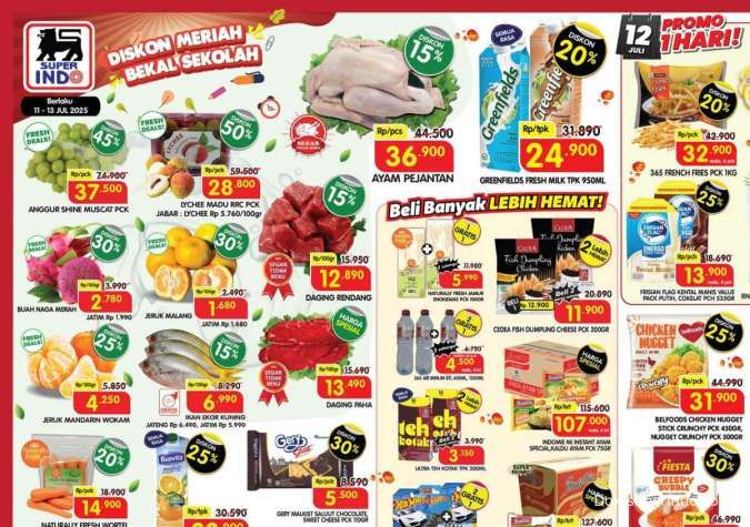 Promo JSM Superindo 11-13 Juli 2025, Anggur Muscat & Susu UHT Diskon Sampai 45%