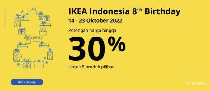 Promo IKEA, Dapatkan Potongan Harga 30% Dapat Lemari hingga Kasur