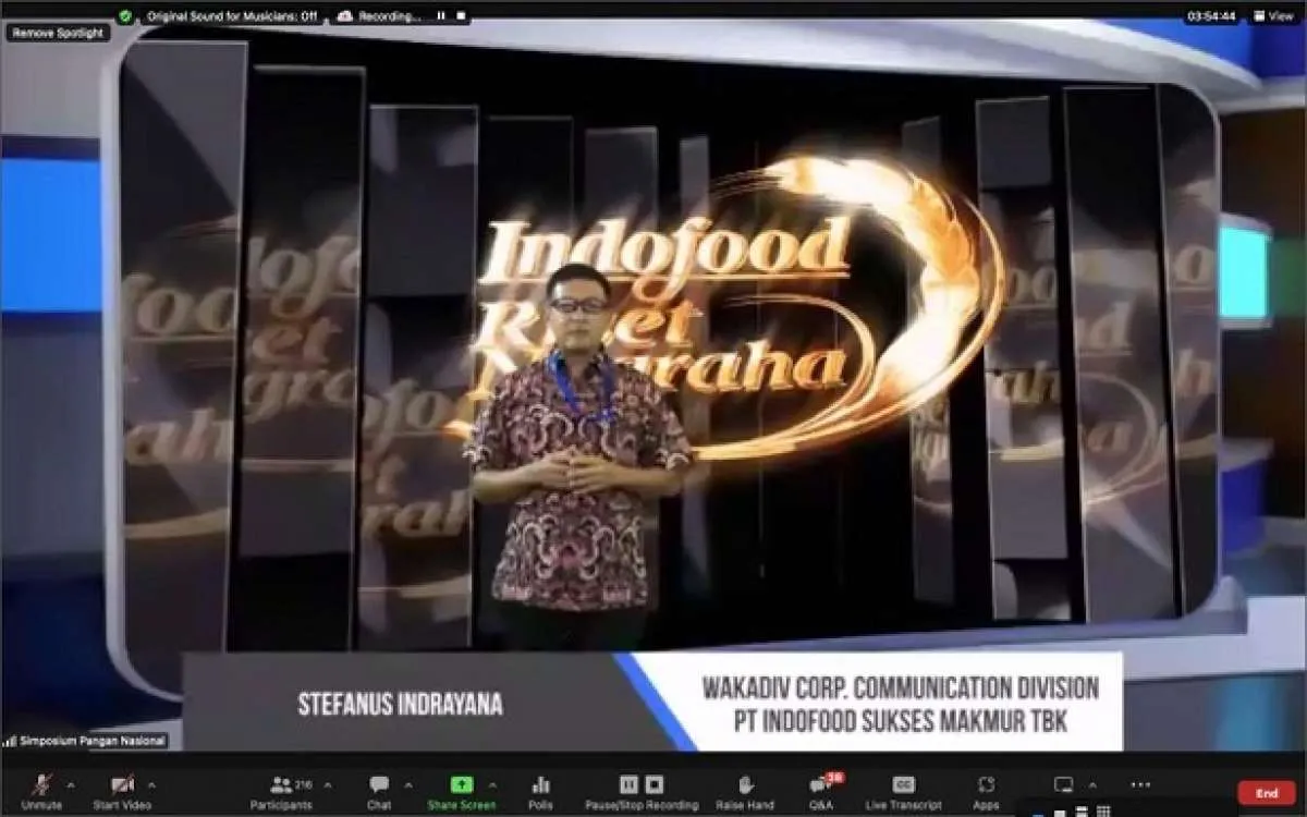  Indofood Gelar Simposium Pangan Nasional & Berikan Dana Riset kepada 64 Mahasiswa S1