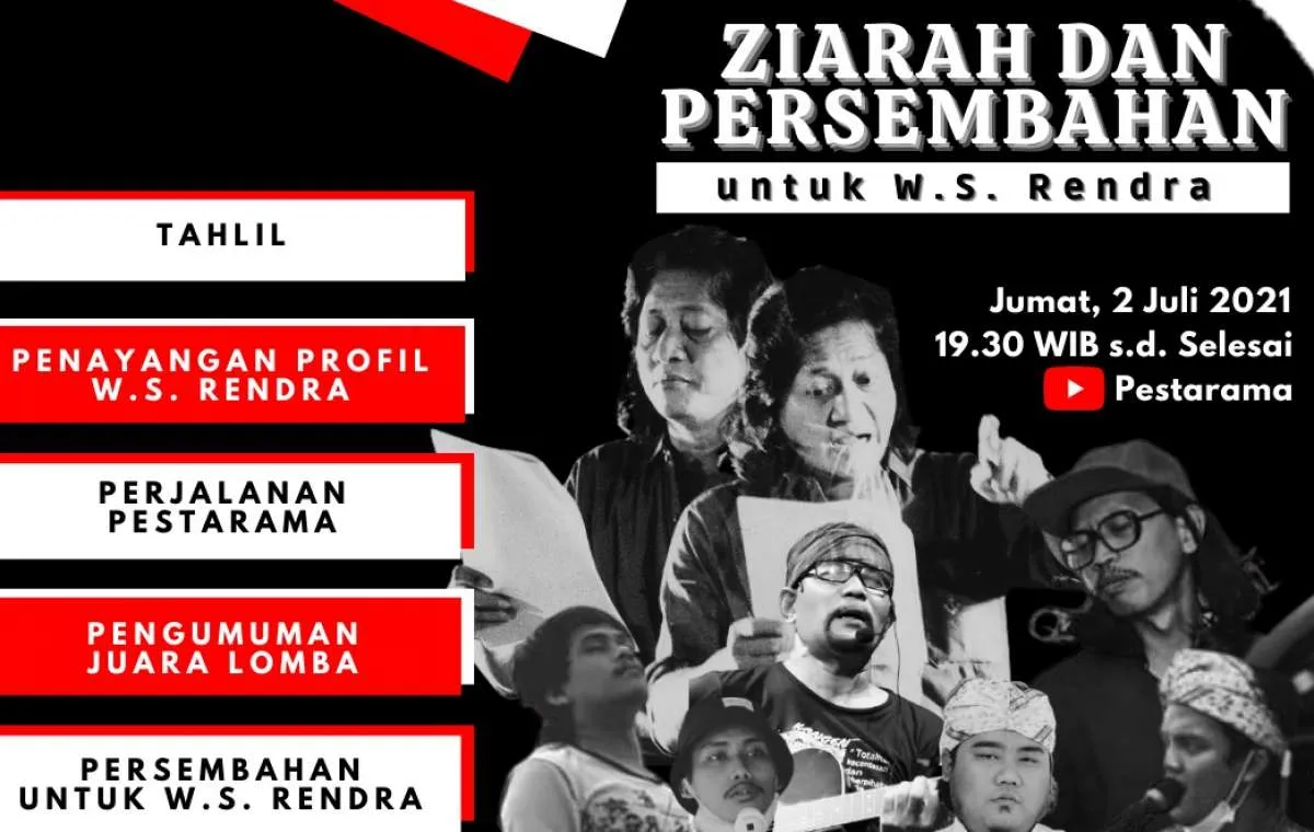 Balada rindu WS Rendra, ziarah serta mementaskan naskah dari sang maestro