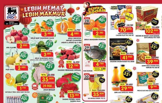 Katalog Promo Superindo Weekday Diskon hingga 50% Periode 28-30 Januari 2025