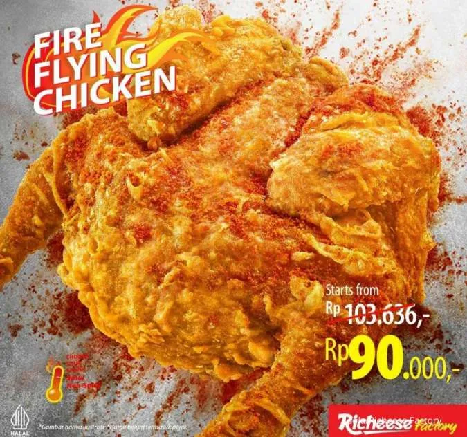 Promo Menu Richeese Factory Fire Flying Chicken
