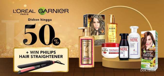 Cek Promo Hair Care dari L'Oreal dan Garnier Diskon 50% hingga 20 Oktober 2021