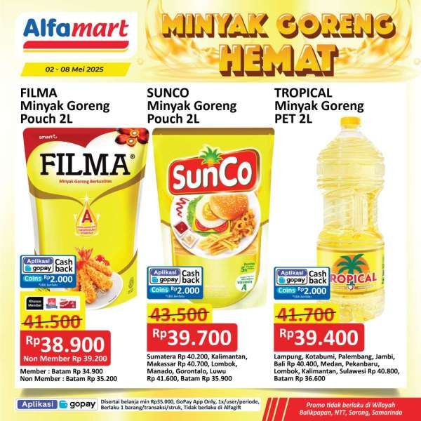 Promo Minyak Goreng Hemat di Alfamart 2-8 Mei 2025