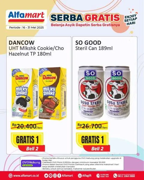 Promo Alfamart Serba Gratis Periode 16-31 Mei 2025