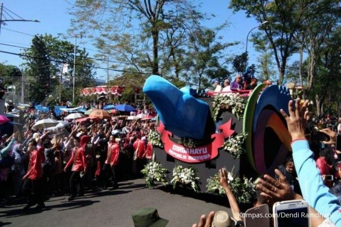 Tanpa pidato, Jokowi buka Karnaval Kemerdekaan