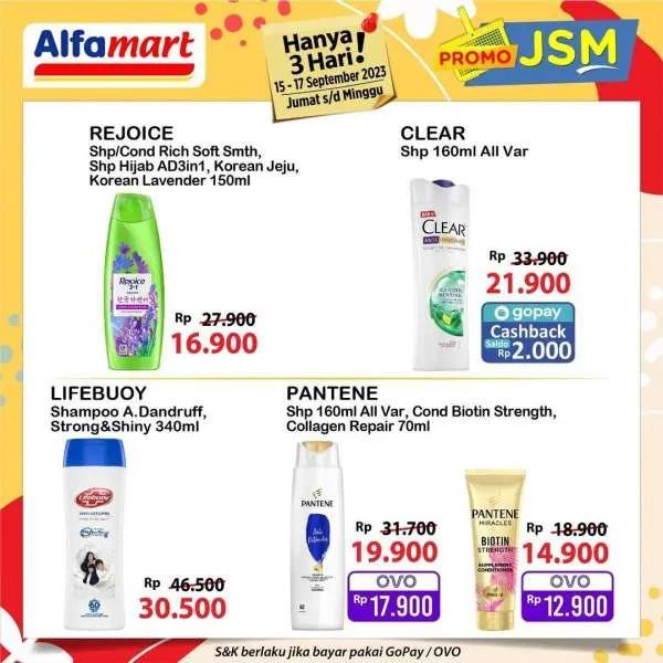 Promo JSM Alfamart Hanya 3 Hari Periode 15-17 September 2023