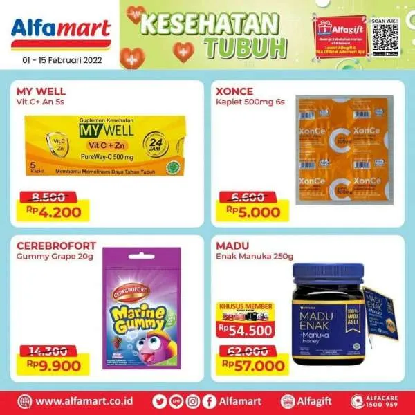Promo Alfamart Edisi Kesehatan Tubuh Periode 1-15 Februari 2022