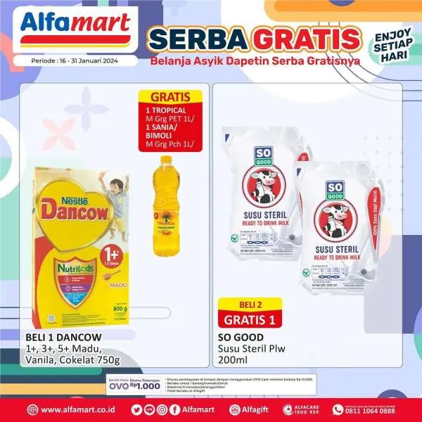 Promo Alfamart Serba Gratis Periode 16-31 Januari 2024