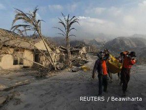 Korban tewas akibat erupsi tadi pagi sudah mencapai 55 orang