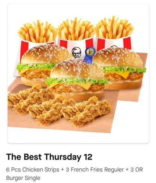 Promo KFC The Best Thursday 12
