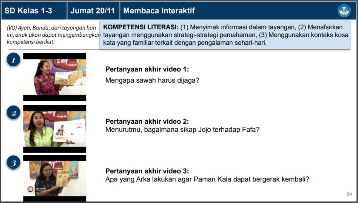 Soal dan jawaban Belajar dari Rumah PAUD, SD, SMP, SMA-SMK, Jumat 20 November 2020