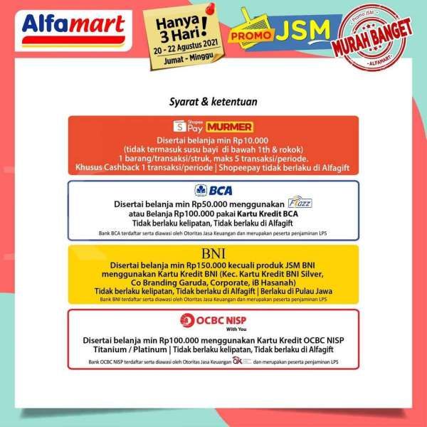 Promo JSM Alfamart 20-22 Agustus 2021 