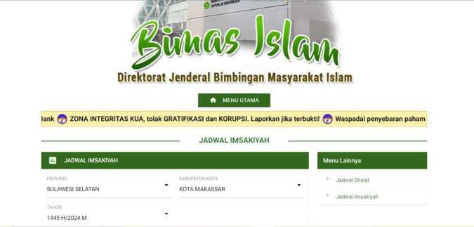 ​Jadwal Imsakiyah Makassar Ramadan 2024 dan Buka Puasa dari Kemenag