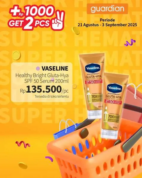 Promo Guardian Super Hemat Periode 21 Agustus-3 September 2025