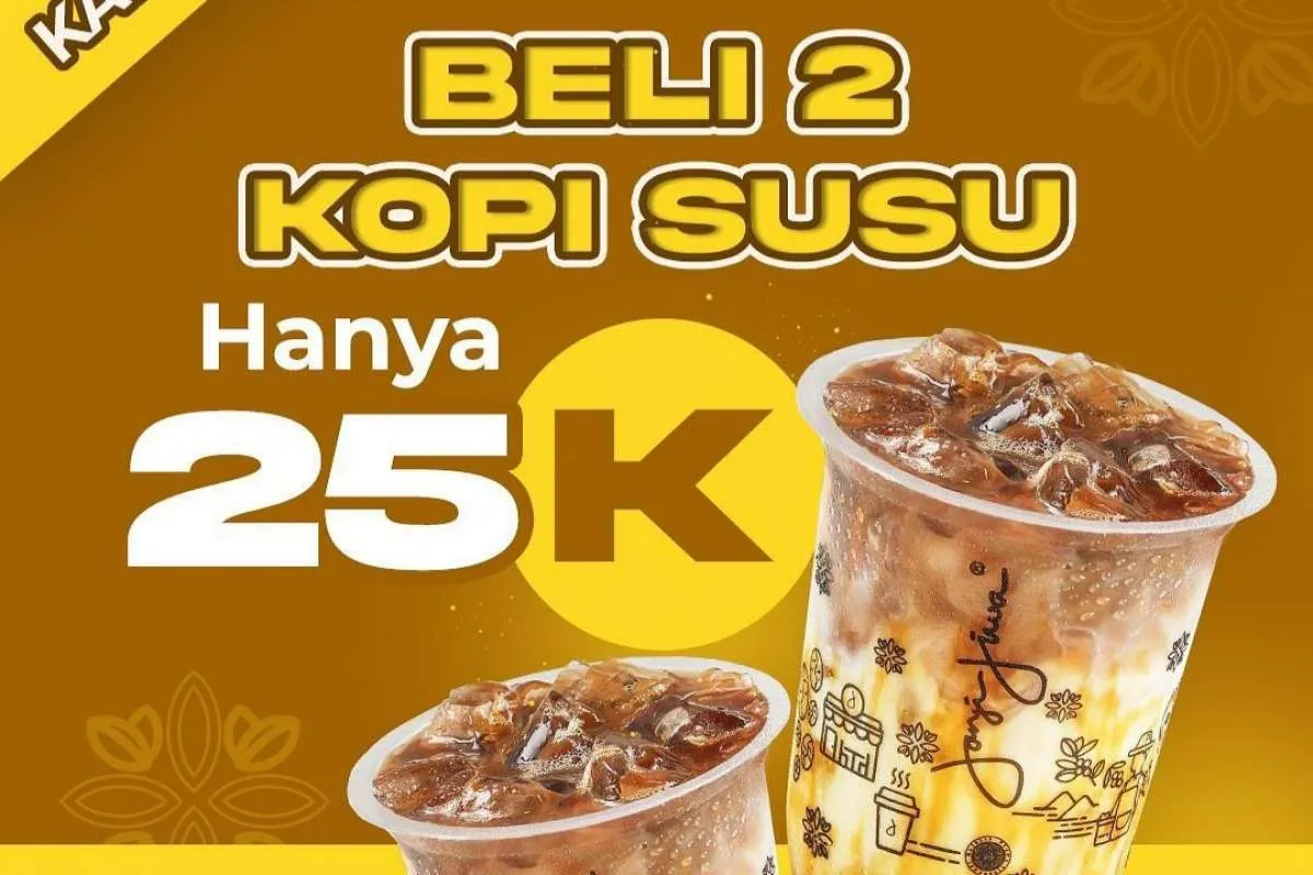 Promo Janji Jiwa Terbaru Hari Ini (29/9), Beli 2 Kopi Susu Hanya Rp 25.000