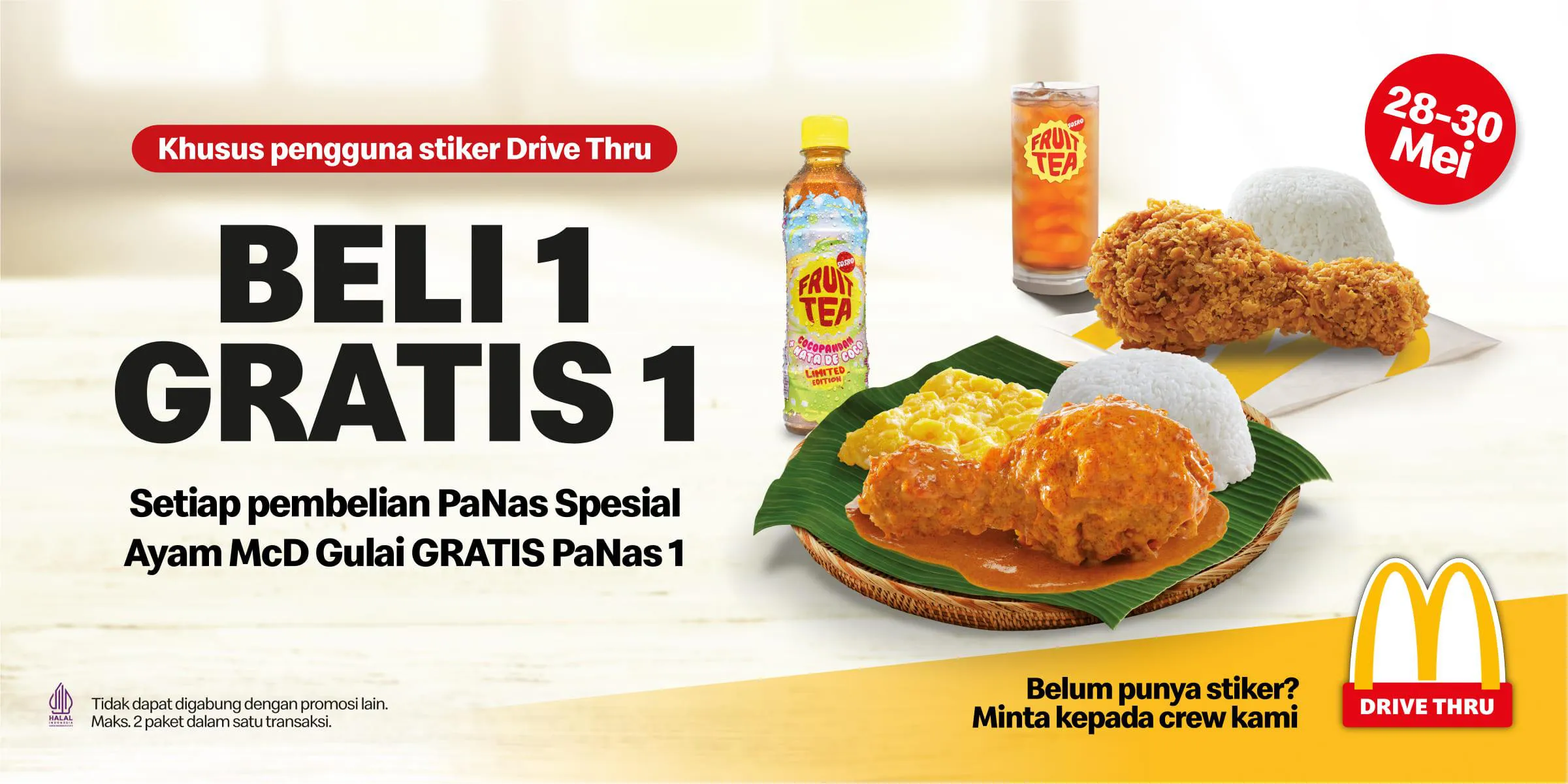 McD beli 1 gratis 1 panas spesial