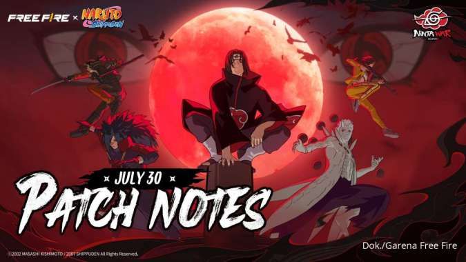 FF dan Free Fire MAX OB50, Kapan Rilis? Ada Gameplay Seru Kolaborasi Naruto Shippuden