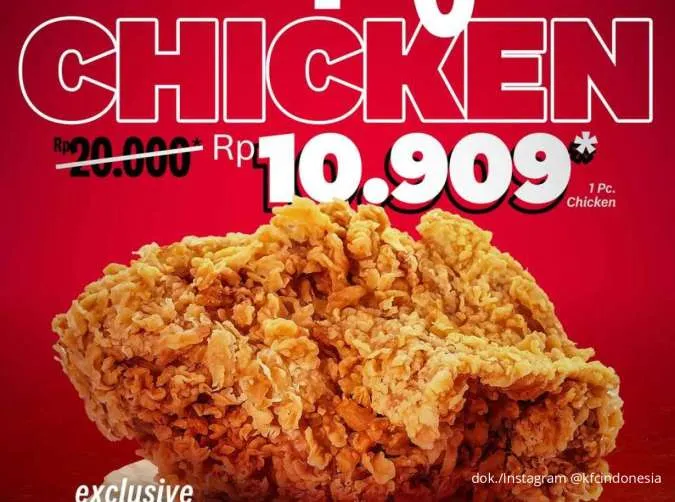 Serbu Sekarang Juga! Promo KFC Attack Chicken Cuma Rp 10.000-an, Hanya 28 Mei 2025