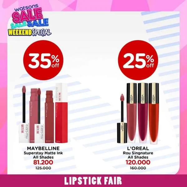 Promo Watsons Weekend Special Periode 7-10 April 2022