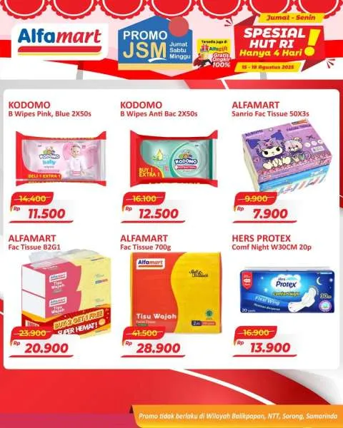Promo JSM Alfamart Periode 15-18 Agustus 2025