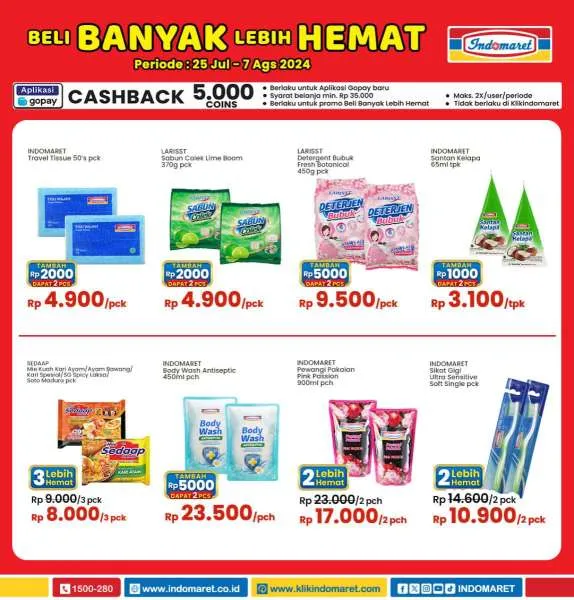 Promo Indomaret Super Hemat Periode 25 Juli-7 Agustus 2024