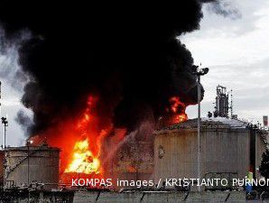 Kerugian akibat terbakarnya tangki kilang Cilacap belum dihitung