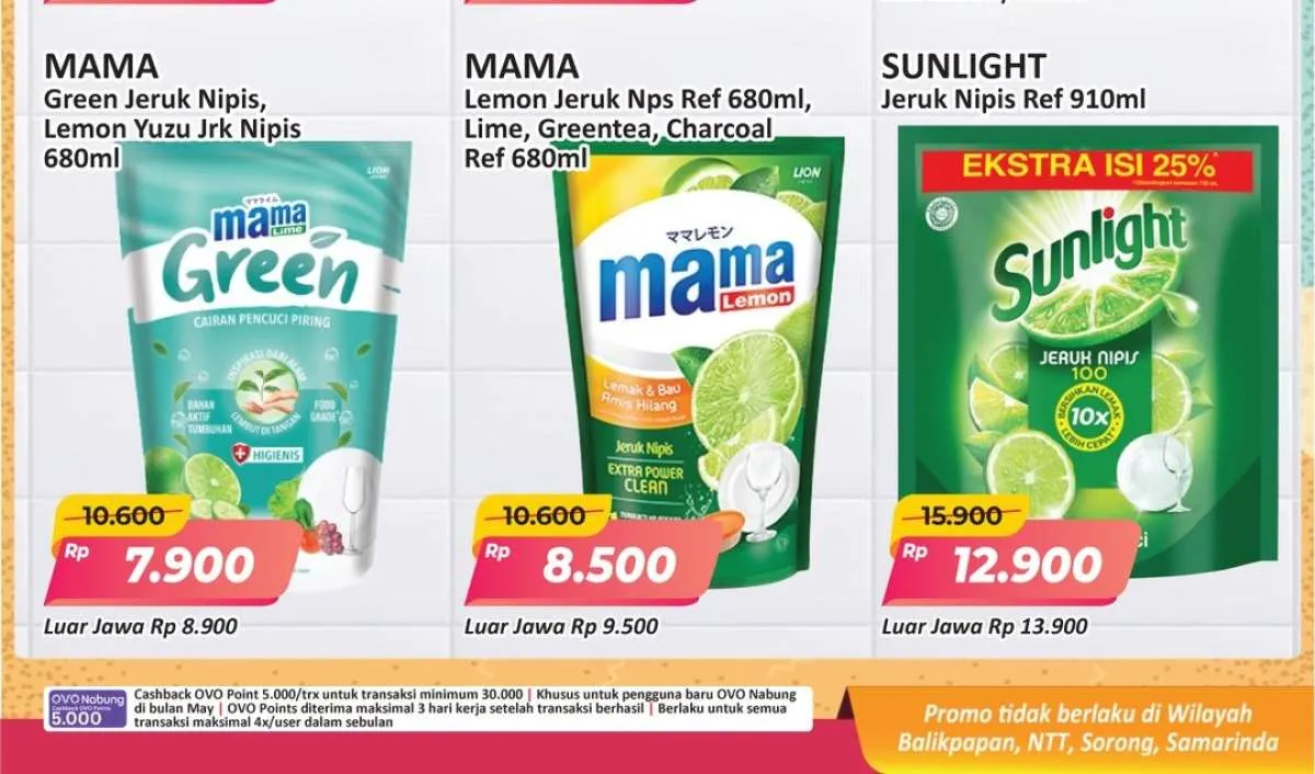 Promo JSM Alfamart 4-6 Juli 2025, Mama Lemon dan Sunlight Mulai Rp 8.500