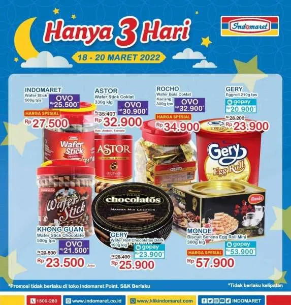 Promo Indomaret Hanya 3 Hari Periode 18-20 Maret 2022