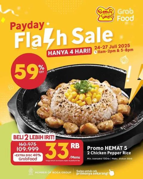 Promo Pepper Lunch Payday Flash Sale Hanya 4 Hari