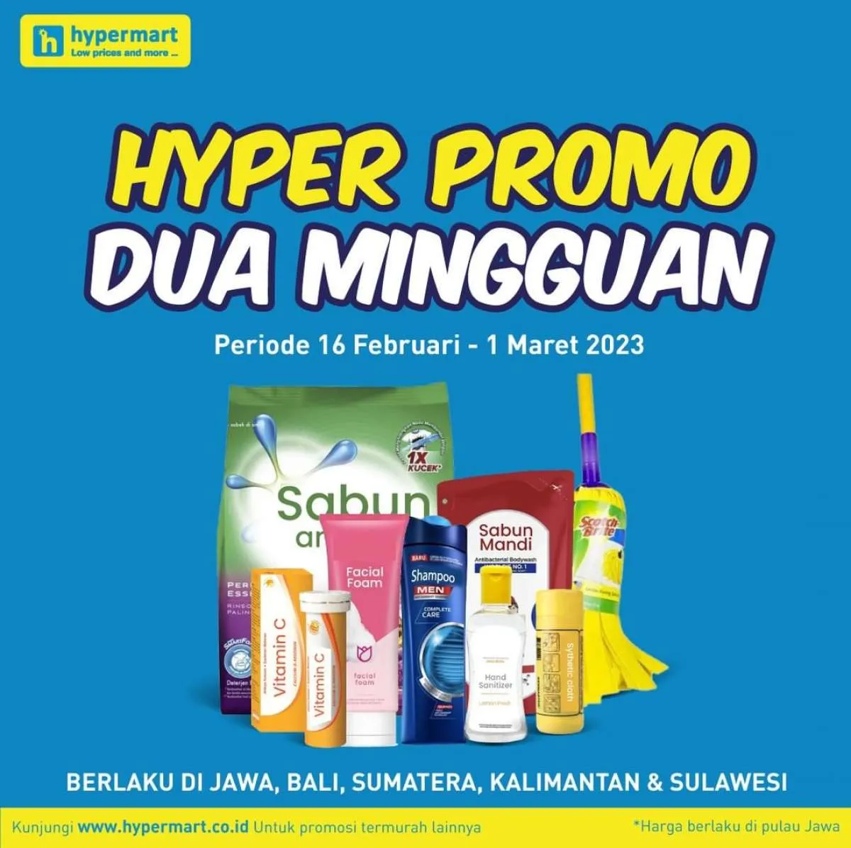 Katalog Promo Hypermart Dua Mingguan Periode 16 Februari-1 Maret 2023, Cek di Sini!