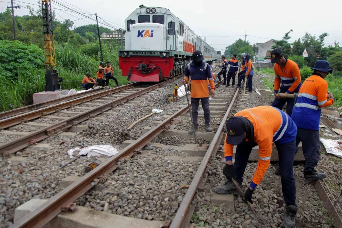 KAI Tutup Jalur Stasiun Karangjati dan Gubug Akibat Tanggul di Grobogan Jateng Jebol