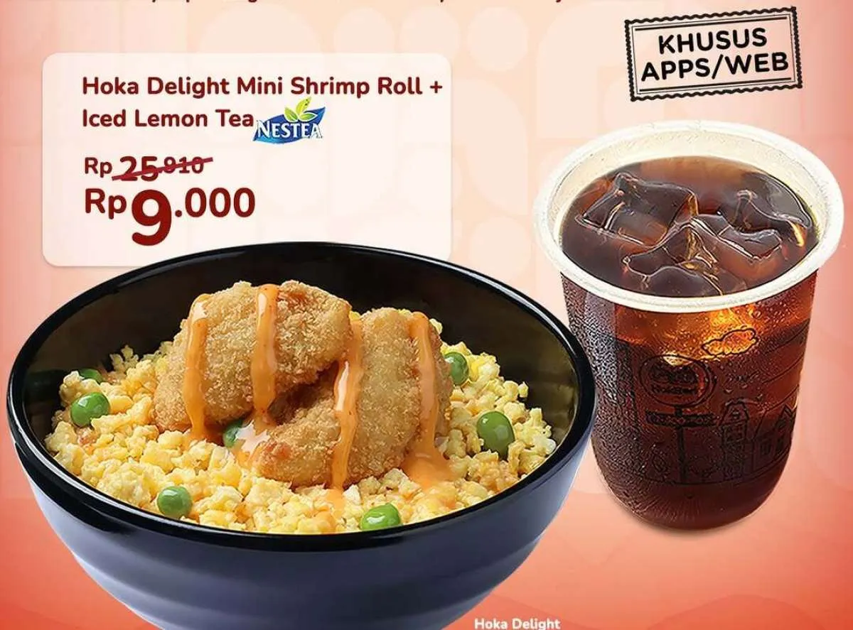 Promo HokBen Combo Deals sampai 23 November, Hoka Delight & Lemon Tea Cuma Rp 9K