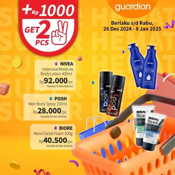 Promo Guardian Super Hemat Periode 26 Desember 2024-8 Januari 2025