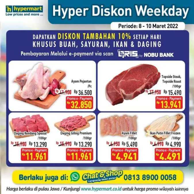 Promo Hypermart Hyper Diskon Weekday Periode 8-10 Maret 2022