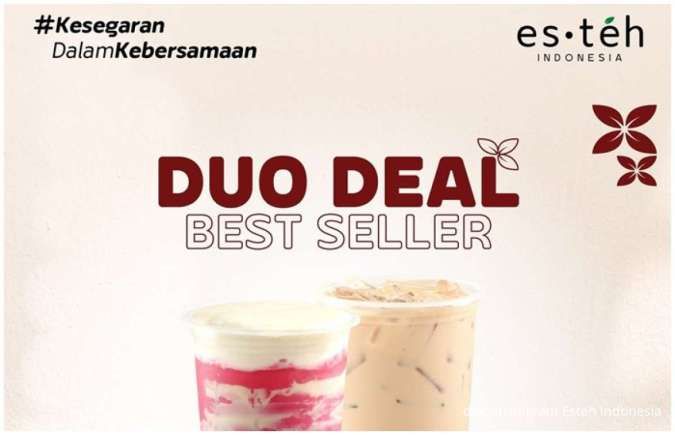 Promo Esteh Indonesia Duo Deal, Chizu Red Velvet + Esteh Susu Hanya Rp 33.000
