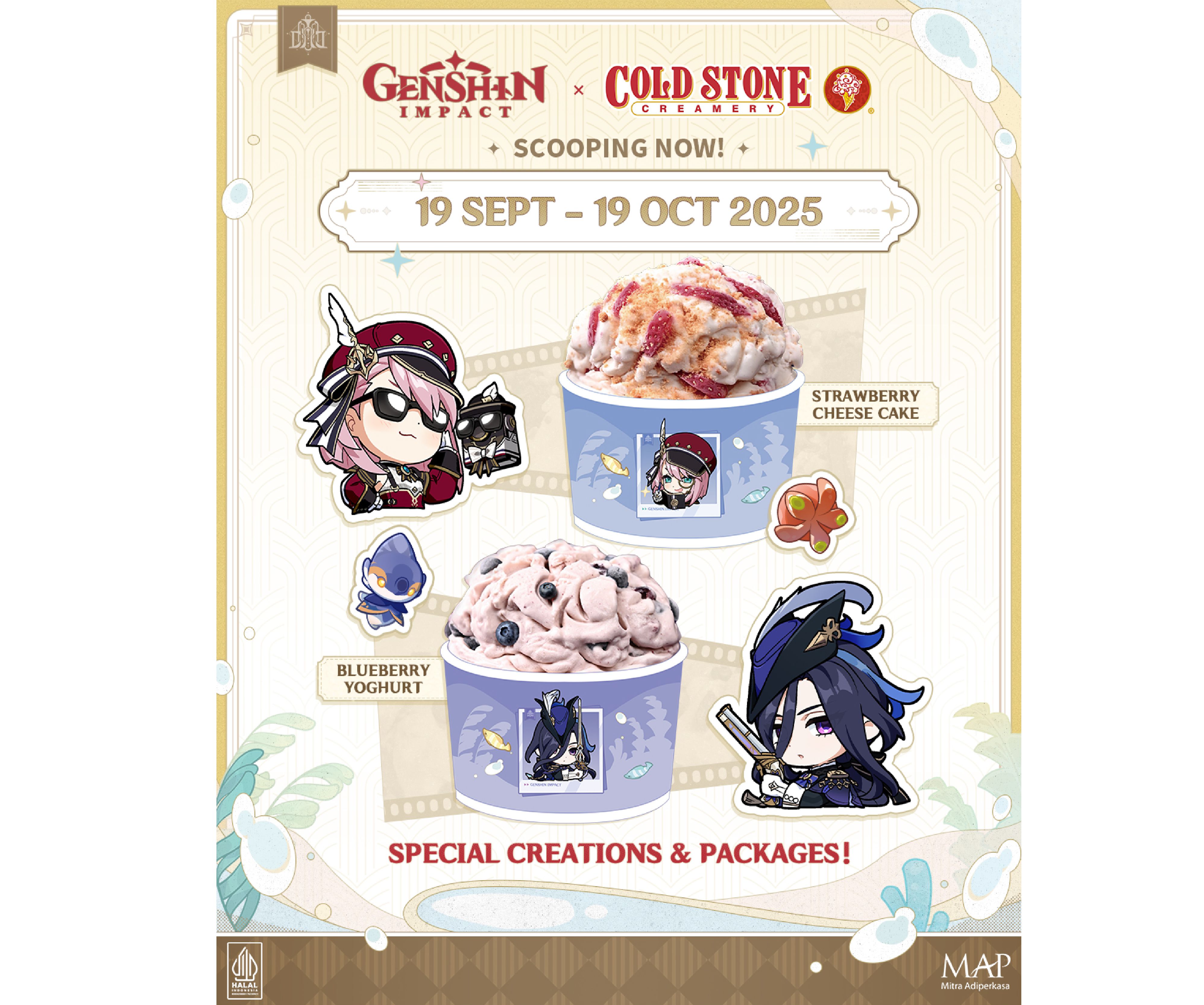 Kontan - CSC Genshin IGF. Terinspirasi dari Charlotte dan Clorinde, produk es krim kolaborasi spesia